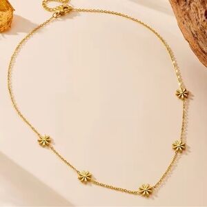 Gold Floral Necklace